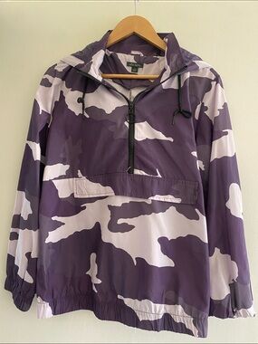 wild fable Purple & Light Purple Camo Anorak Jacket